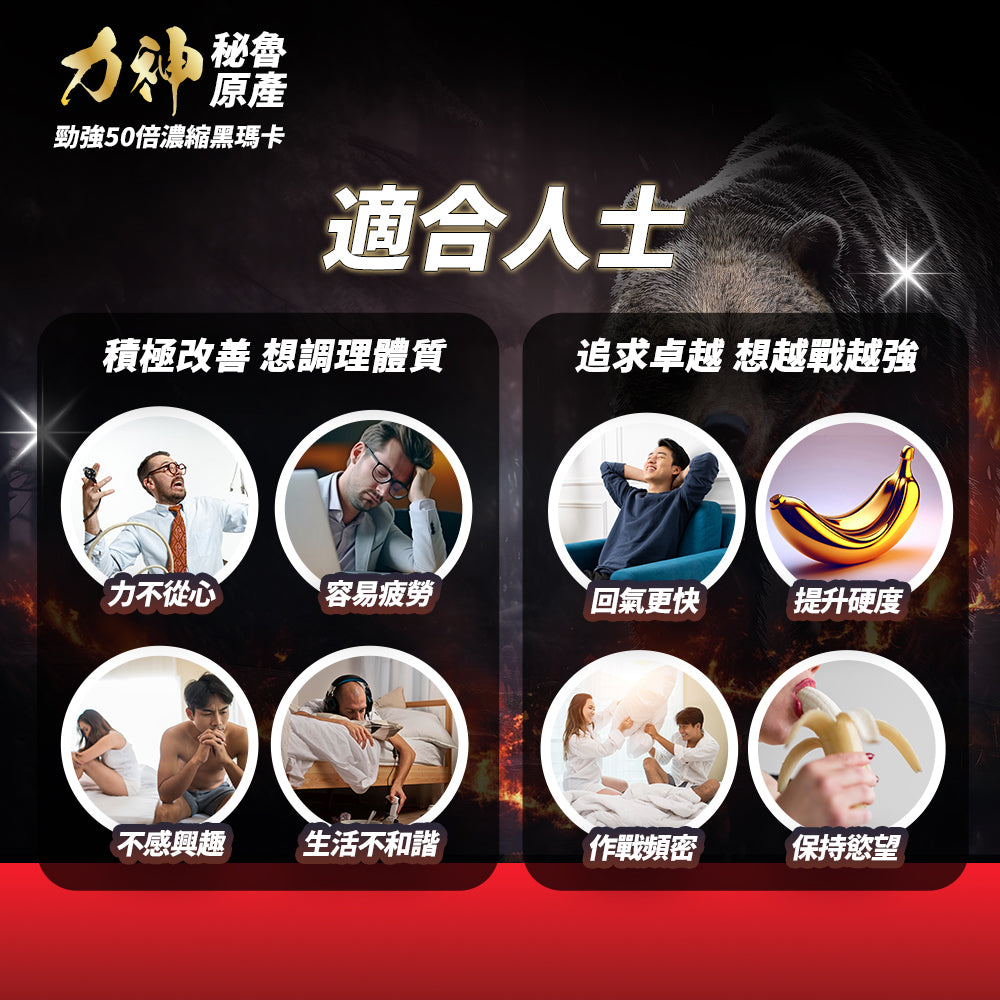 力神 勁強秘魯黑瑪卡（濃縮 50:1配方）-川御 TY Science