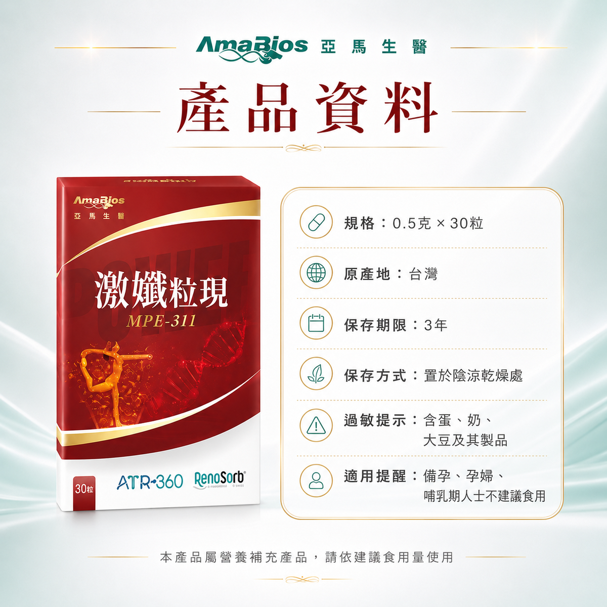 【AmaBios 亞馬生醫】MPE-311 激孅粒現 30粒|產品圖片 6