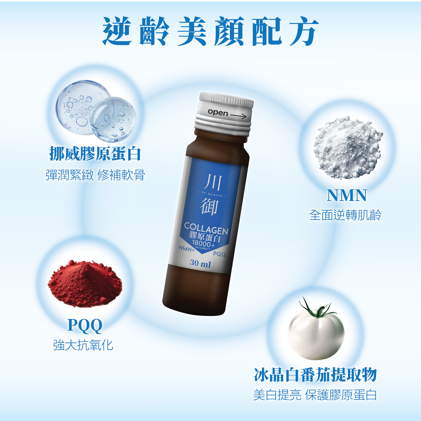TY Science 川御 膠原蛋白18000+飲料（7月限定加購價）-川御 TY Science