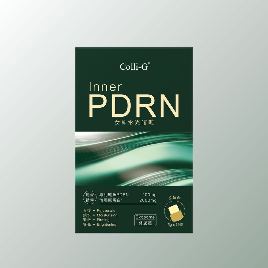 Colli-G Inner PDRN 女神水光啫喱（含外泌體）單盒包裝，15 g × 14 條／盒